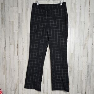 Limited Lexie Wide Leg Windowpane Pants Women's 12 Office Academia